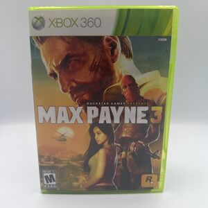 Max Payne 3 Xbox 360 Rockstar Games 2-Disc Set with Manual NTSC 2012